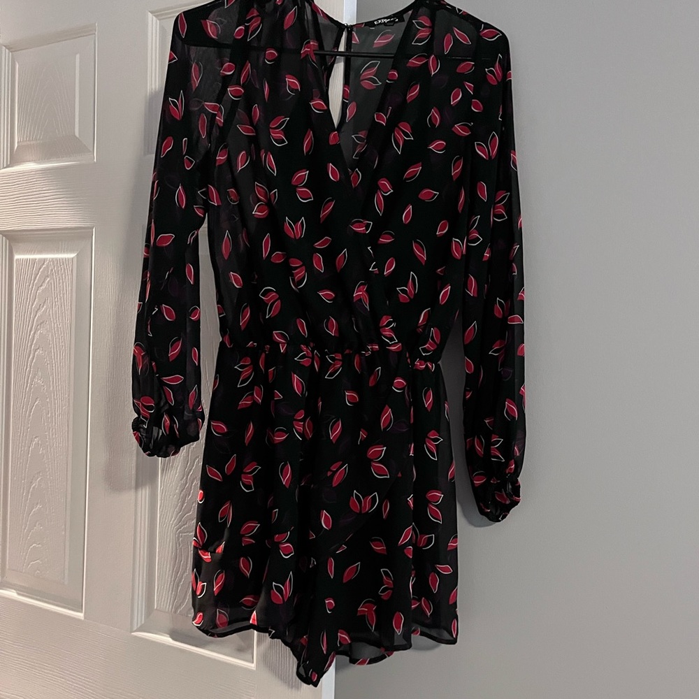 Amazing black and red romper